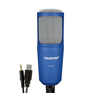 Takstar 得胜 GL-100FX电容麦克风 USB话筒 网络K歌电脑录音话筒 