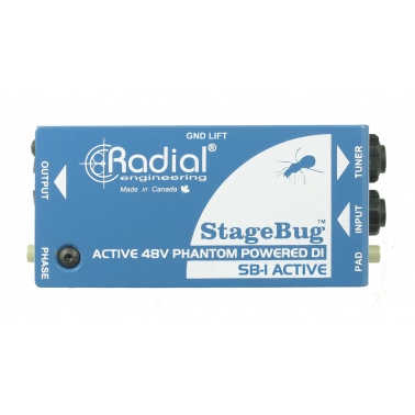 Radial SB-1 现场电声乐器原声有源DI直插盒批发零售 隔离变压器 消除接地回路的噪声DI直插盒 吉他DI盒 Radial DI直插盒