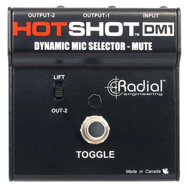 Radial HotShot DM1 现场对讲话筒切换开关DI直插盒批发零售 隔离变压器 消除接地回路的噪声DI直插盒 吉他DI盒 Radial DI直插盒