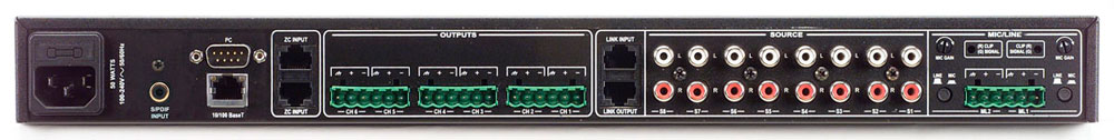DBX ZonePro1230/1261 效果处理器 数字音频矩阵 12输入6输出
