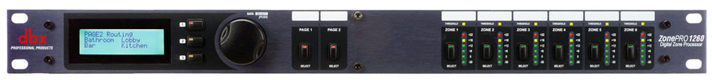 DBX ZonePro1230/1261 效果处理器 数字音频矩阵 12输入6输出