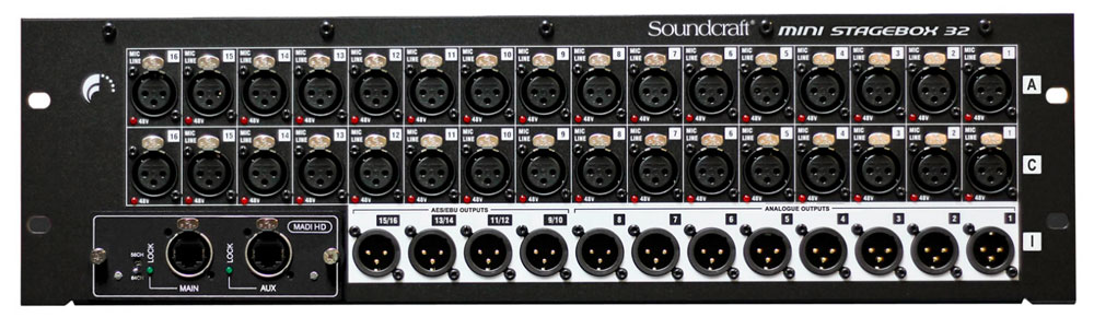 Soundcraft 声艺 Mini Stagebox 32 MSB32 32路接口箱 32路舞台接口箱 调音台接口箱