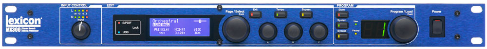 Lexicon 莱斯康 MX300 双通道效果器 立体声混响/效果处理器